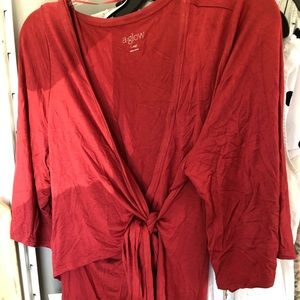 Maternity wrap shirt
